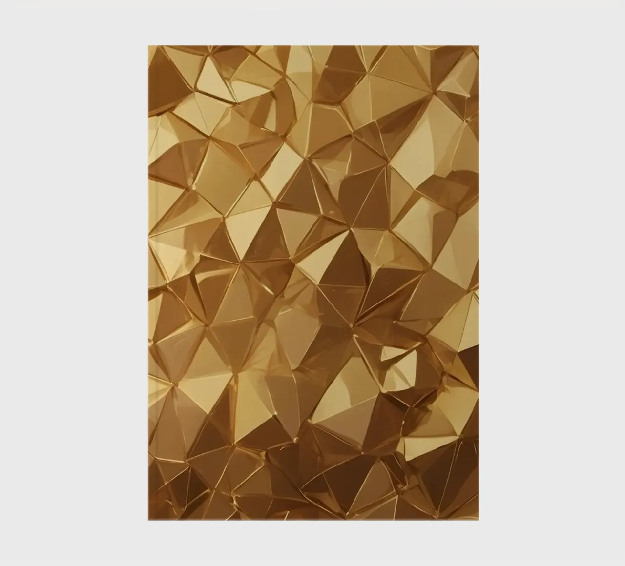 Background design featuring abstract golden geometric shapes notebook by DesignDoodle