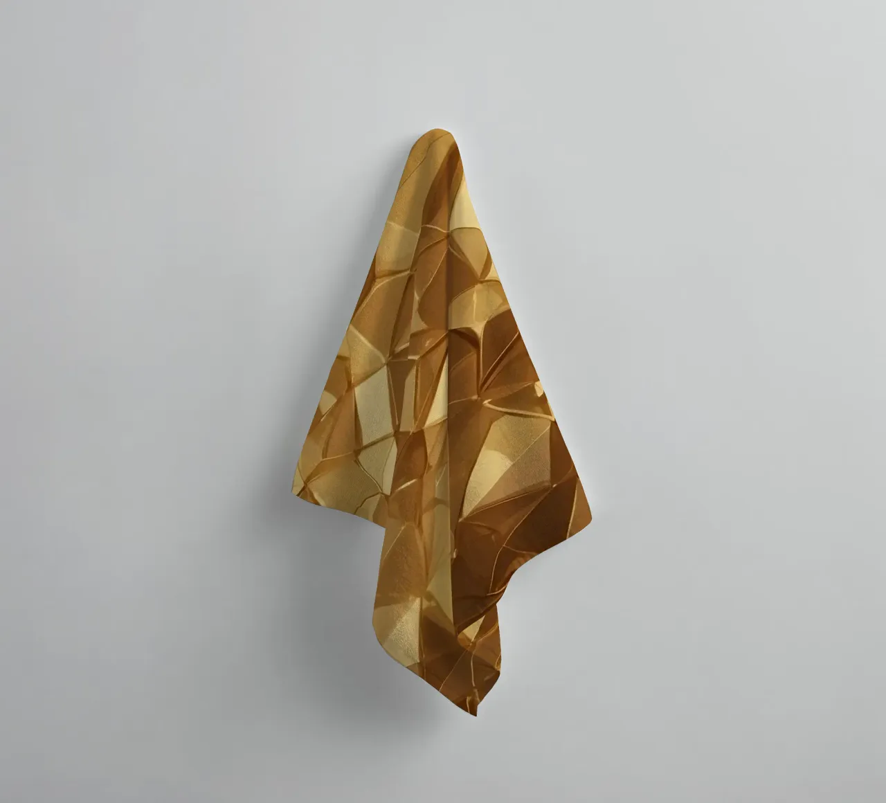 Sfondo con forme geometriche astratte dorate asciugamano da bagno da DesignDoodle