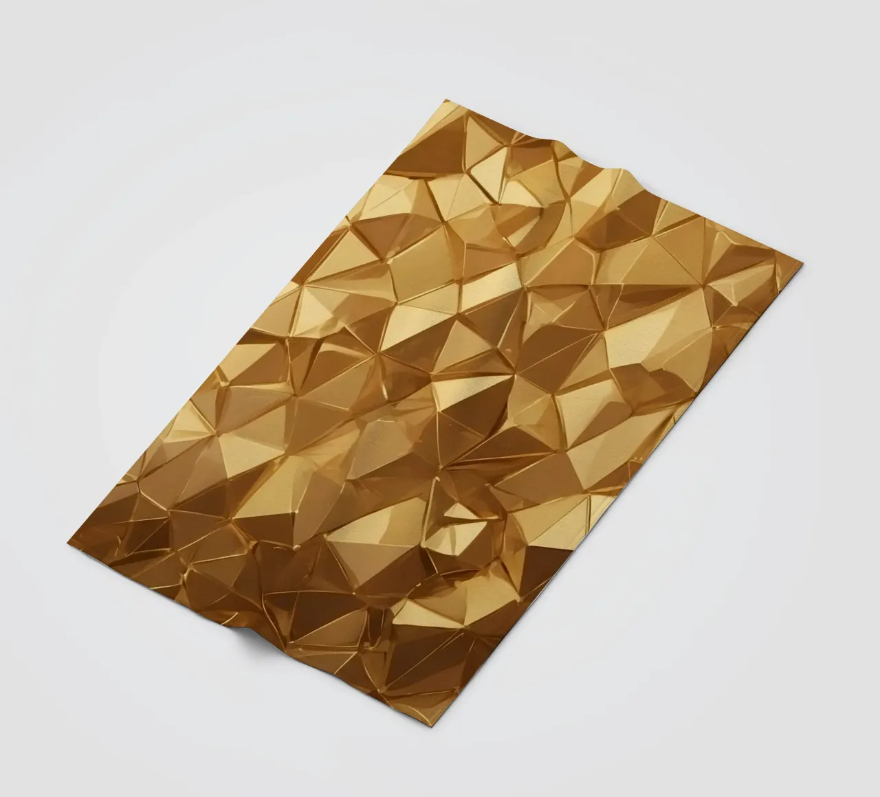 Sfondo con forme geometriche astratte dorate coperta in pile da DesignDoodle