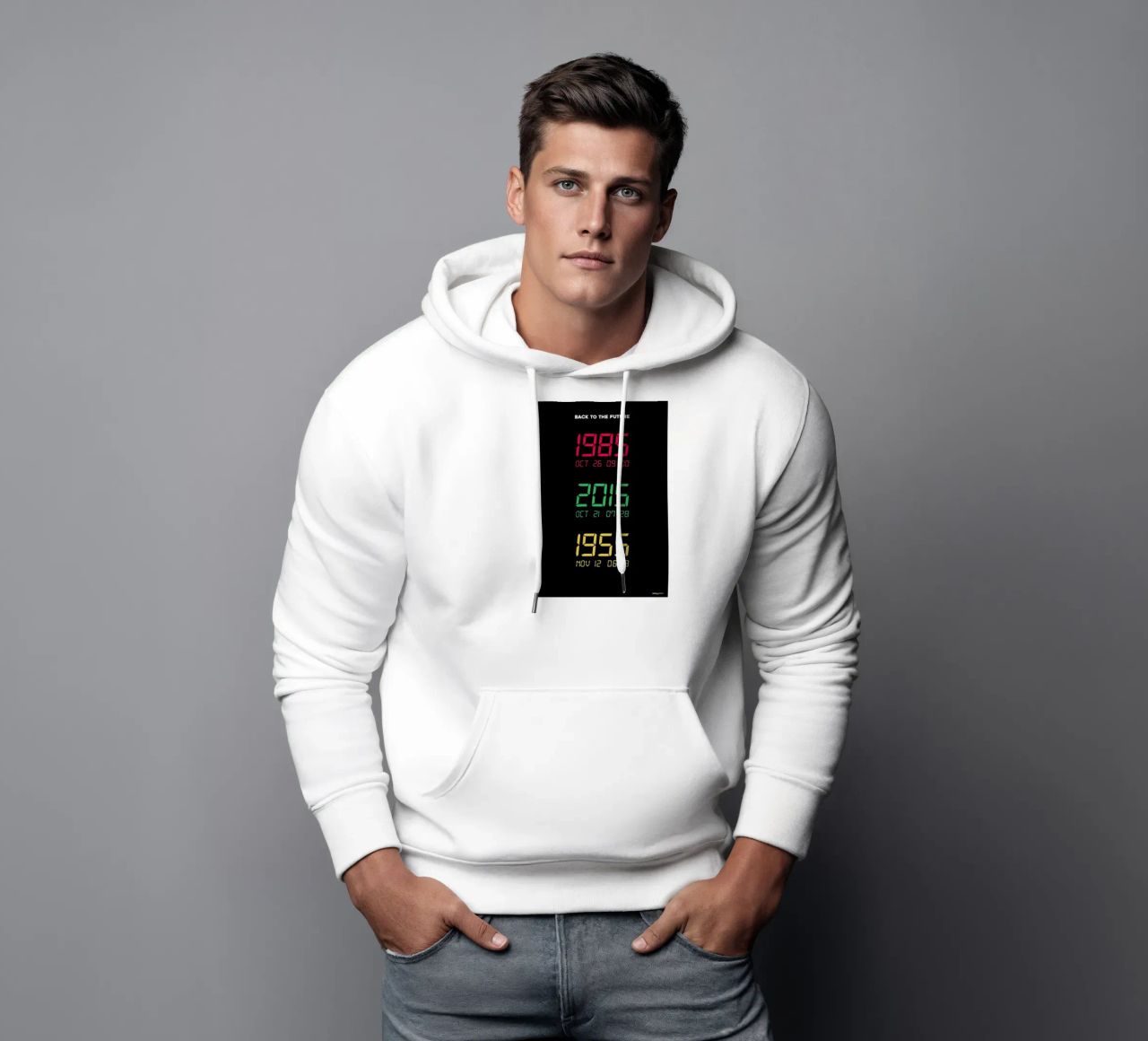 Back to the Future felpa con cappuccio da Rafa Gomes
