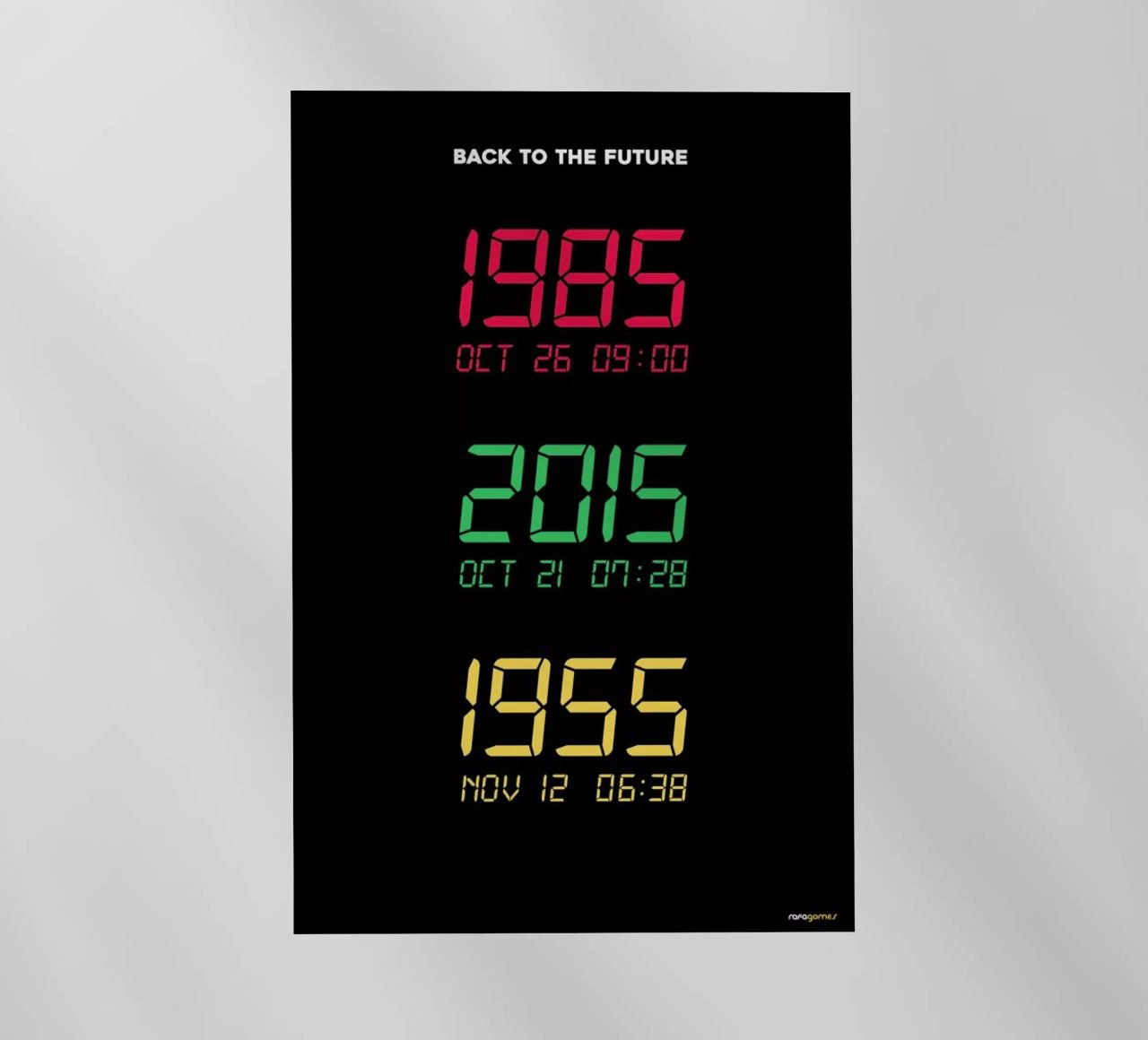 Back to the Future pellicola backlit da Rafa Gomes