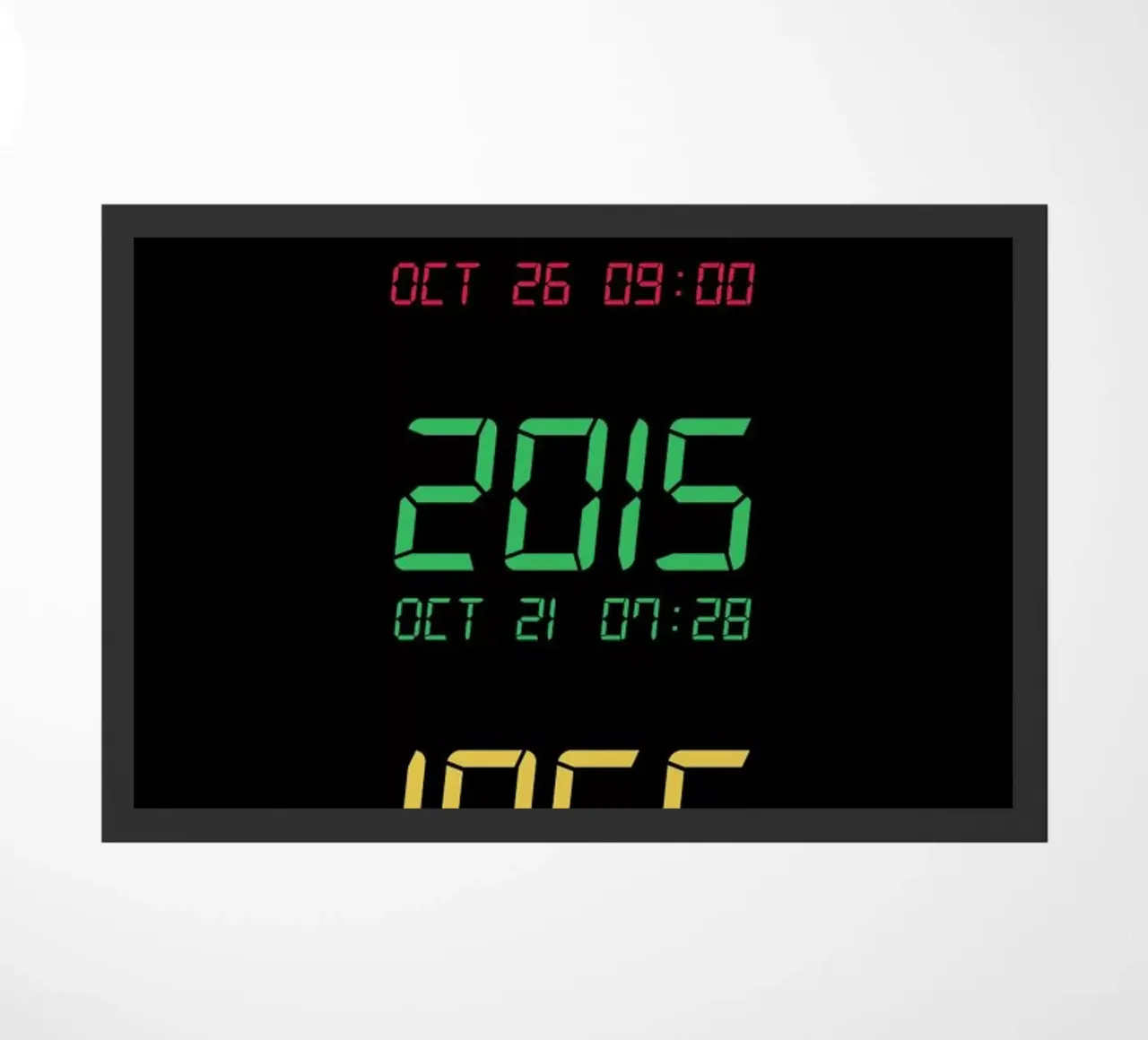 Back to the Future doormat by Rafa Gomes