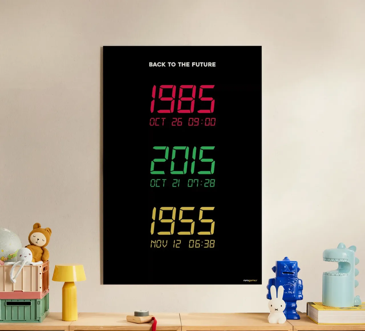 Back to the Future plexiglass da Rafa Gomes