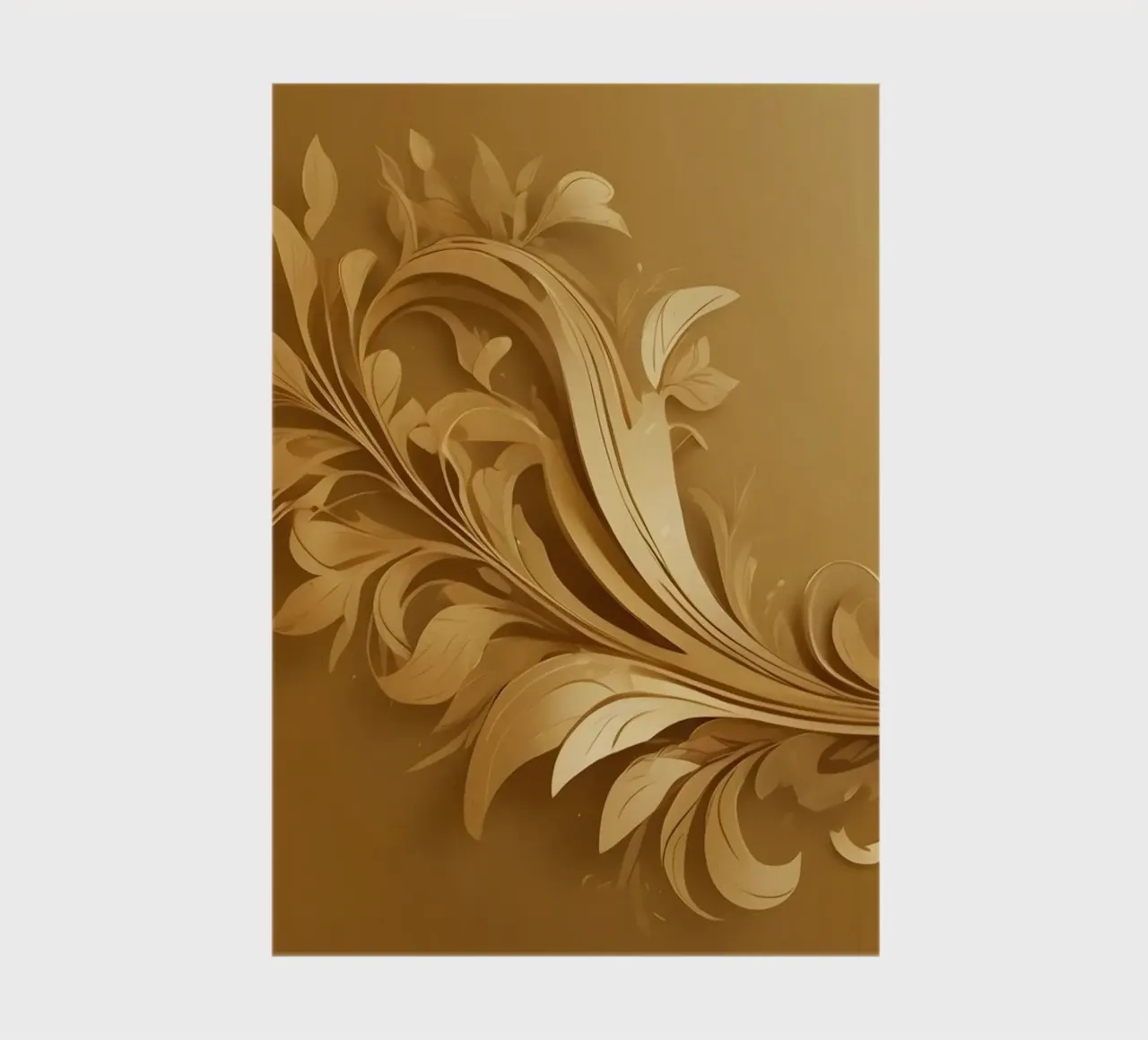 Elegant gold abstract design with intricate floral patterns notebook by DesignDoodle