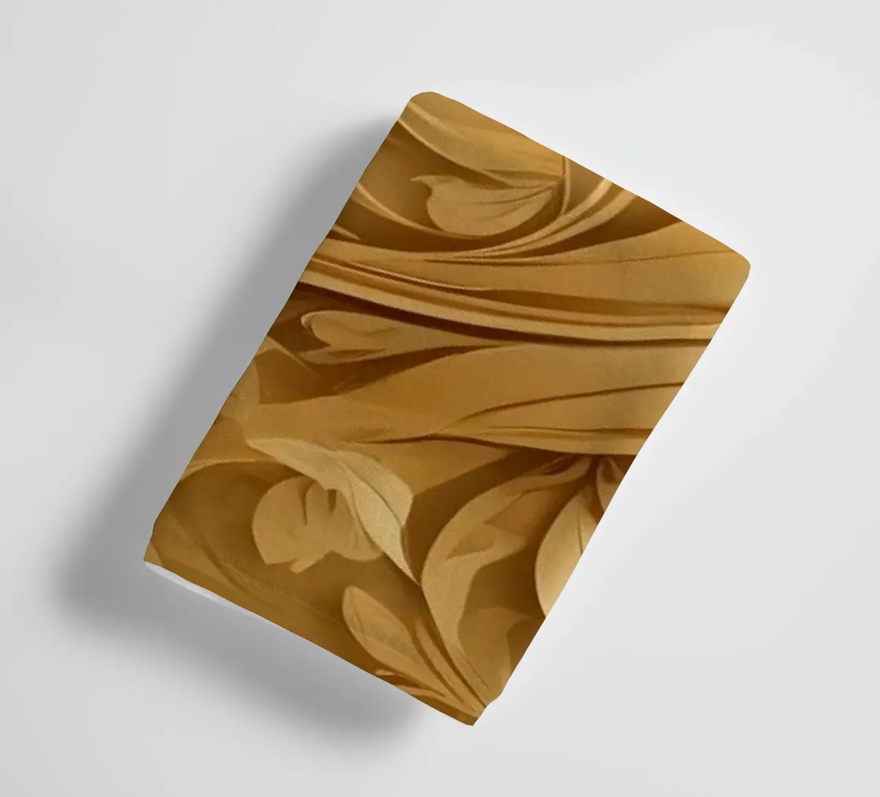 Elegant gold abstract design with intricate floral patterns towel by DesignDoodle