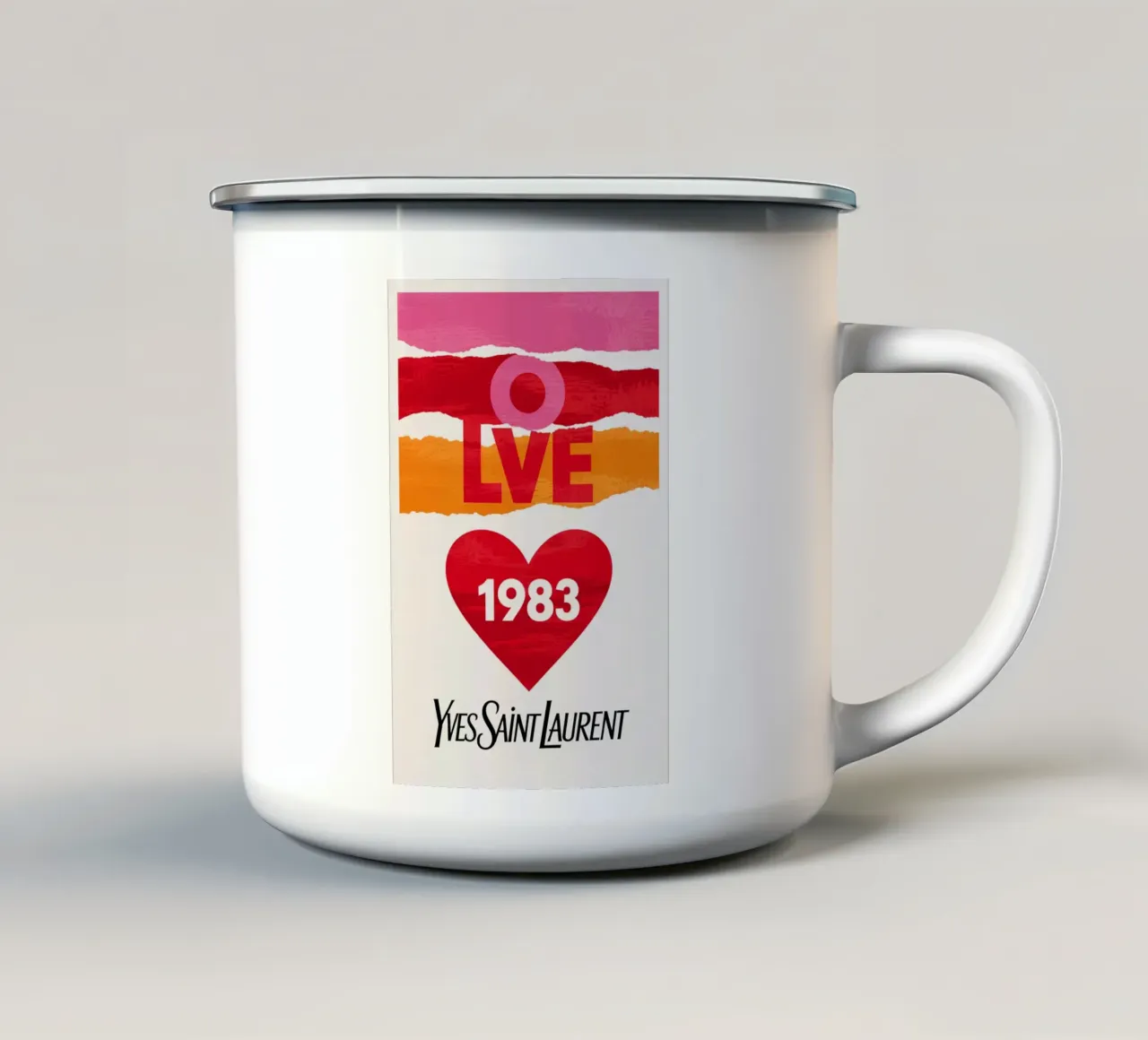 amore 1983 tazza in smalto da Charles A Boudreau