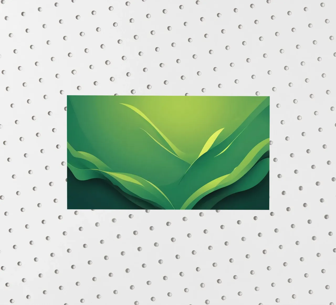 Abstract green design featuring flowing shapes and gradients sticker by DesignDoodle