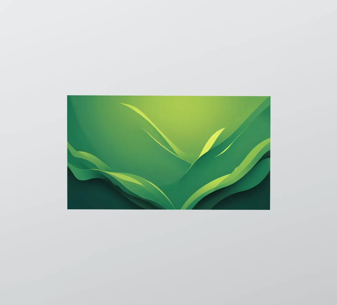 Abstract green design featuring flowing shapes and gradients sticker by DesignDoodle