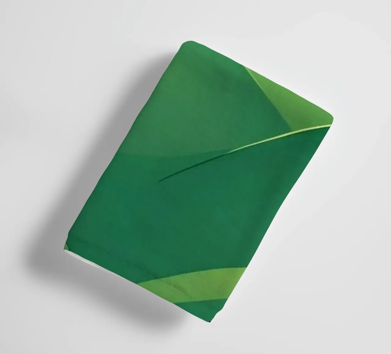 Abstract green design featuring flowing shapes and gradients towel by DesignDoodle