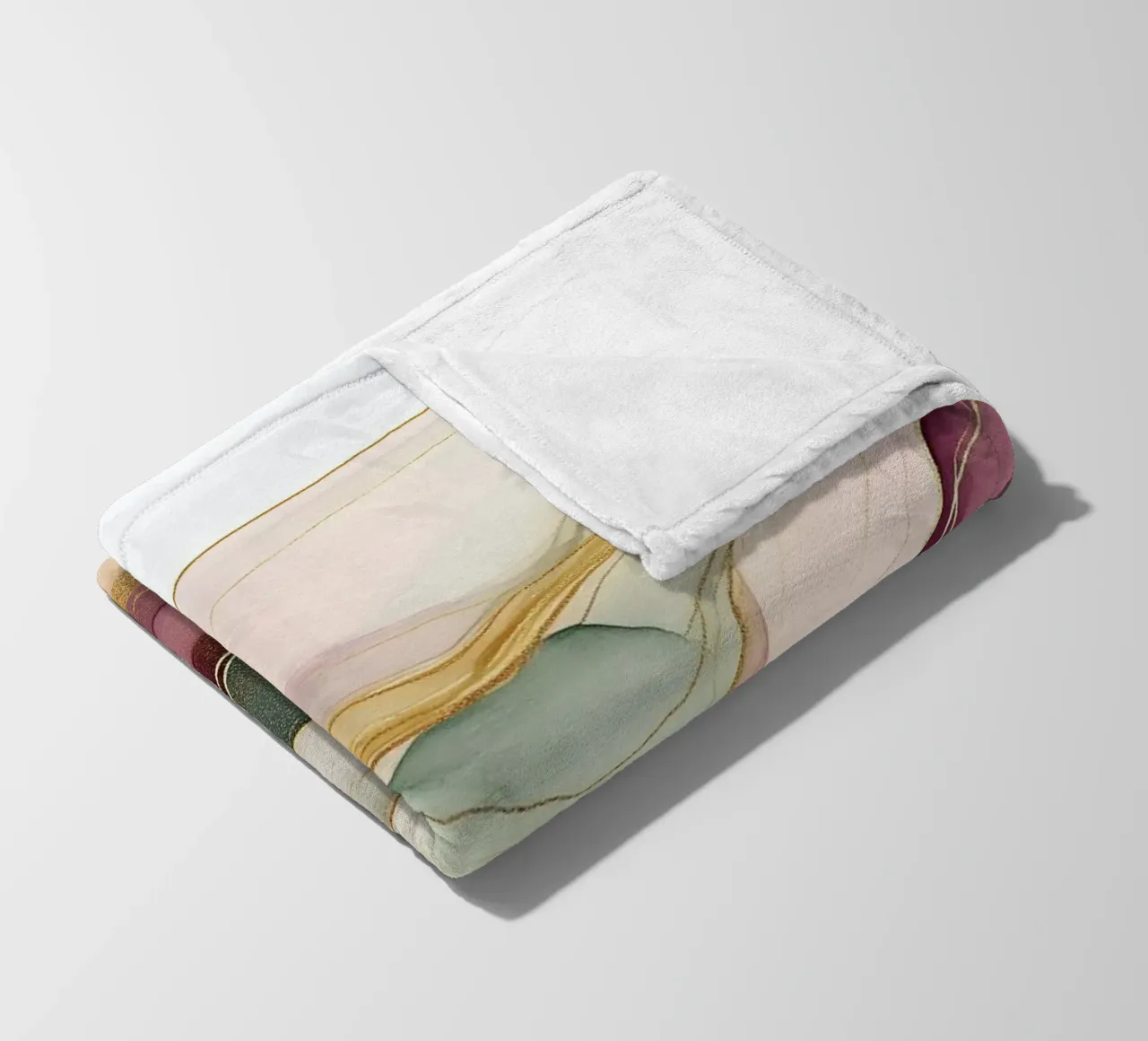 Onde dinamiche e pastello coperta in pile da Carinaprint
