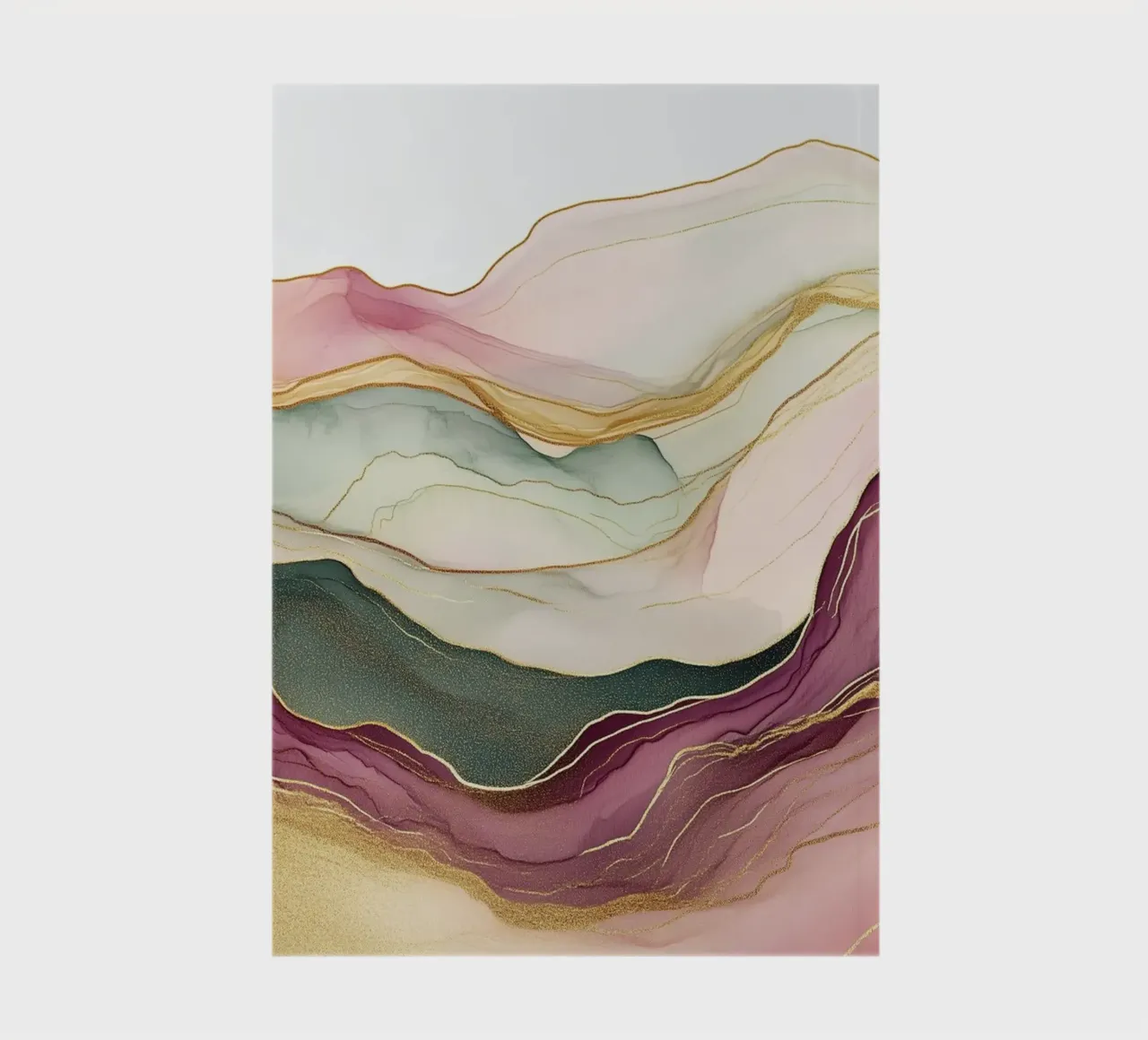 Dynamic pastel waves notebook by Carinaprint