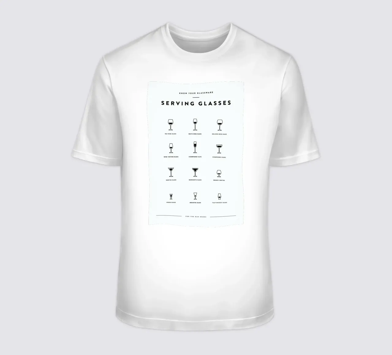 Serving Glass Chart II t-shirt da daylight design studio