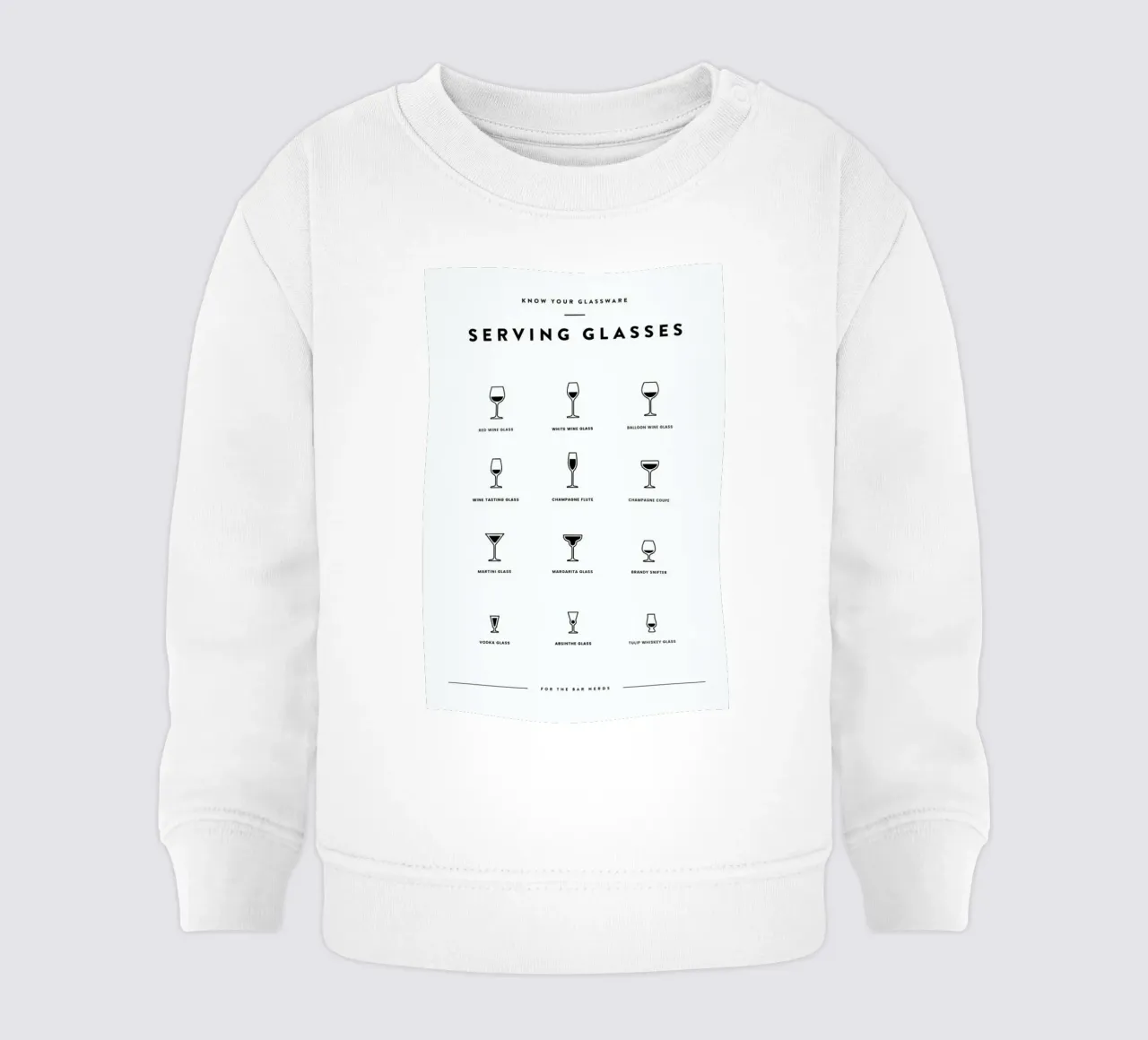 Serving Glass Chart II felpa neonato da daylight design studio