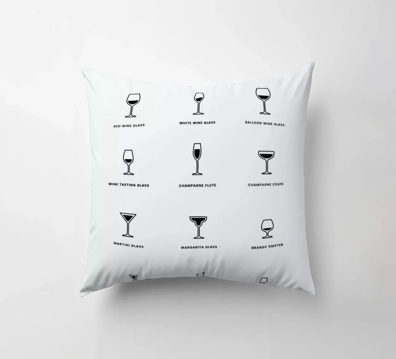 Serving Glass Chart II cuscino da daylight design studio