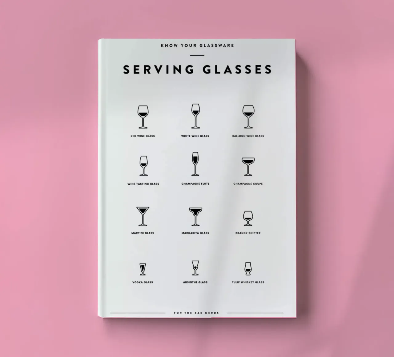 Serving Glass Chart II notebook by daylight design studio