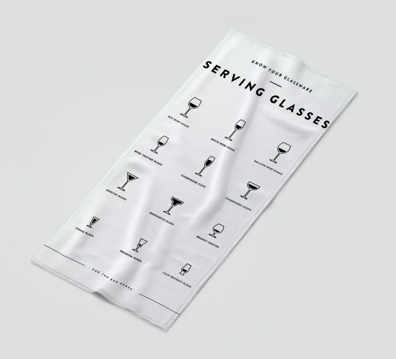 Serving Glass Chart II telo mare da daylight design studio