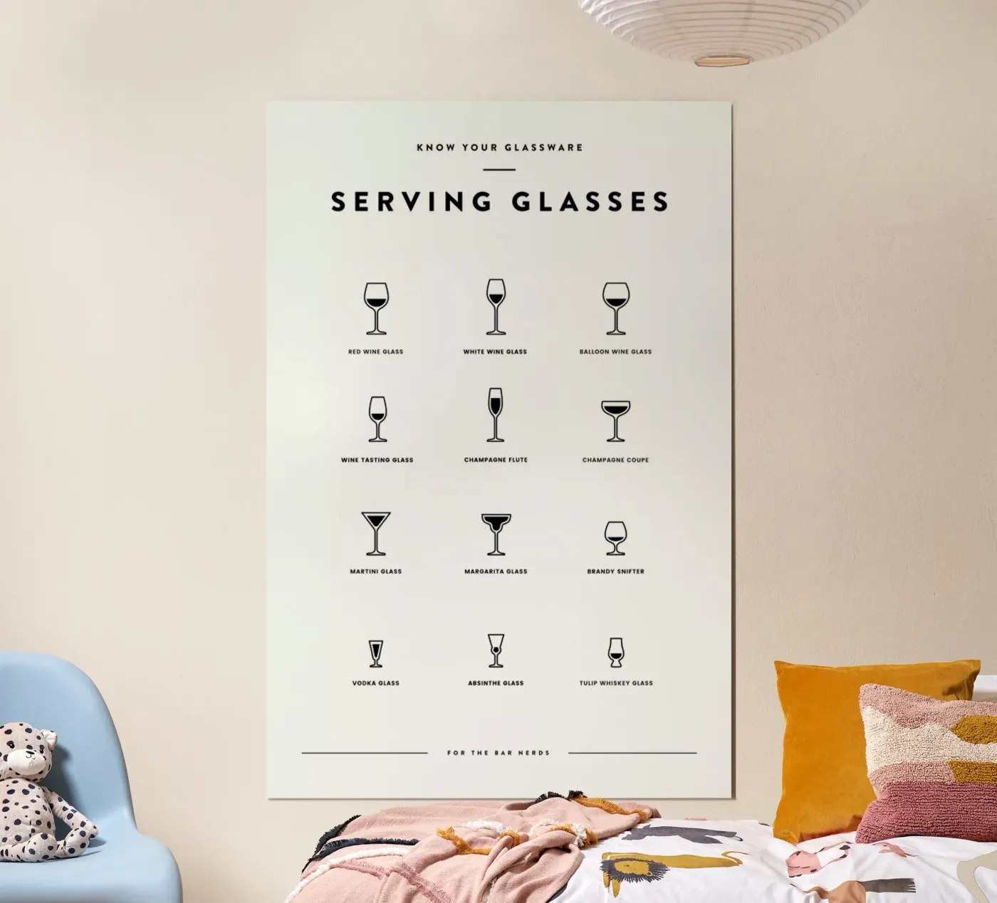 Serving Glass Chart II poster da daylight design studio