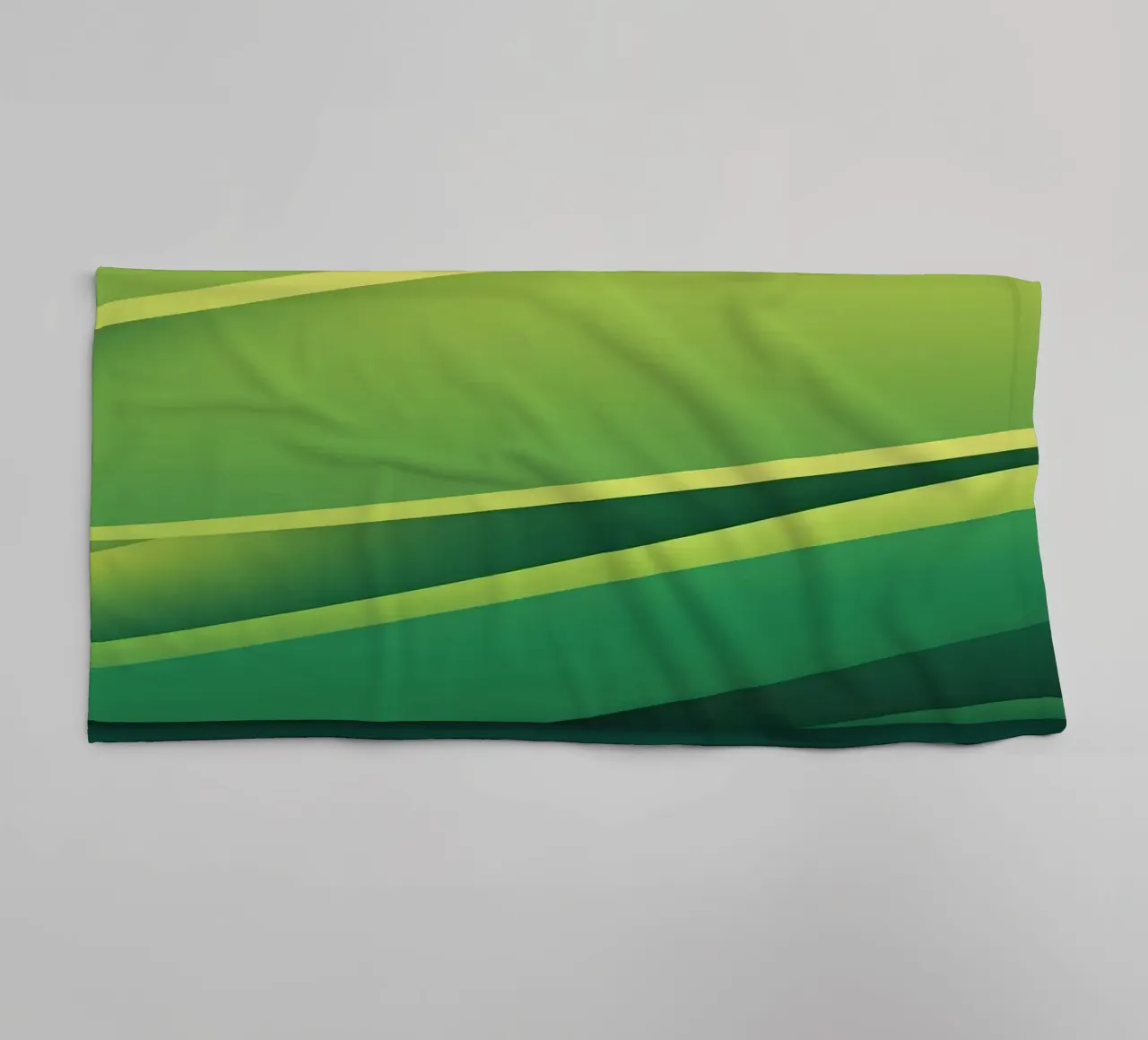 Diseño abstracto de olas verdes adecuado para papel pintado toalla de baño de DesignDoodle