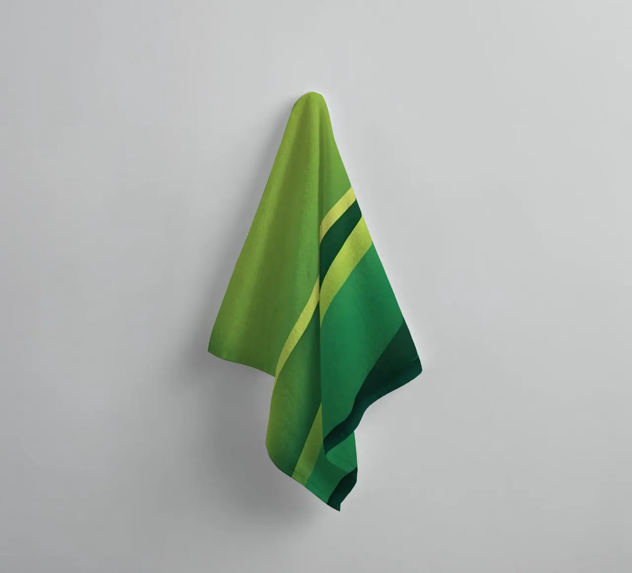 Diseño abstracto de olas verdes adecuado para papel pintado toalla de baño de DesignDoodle