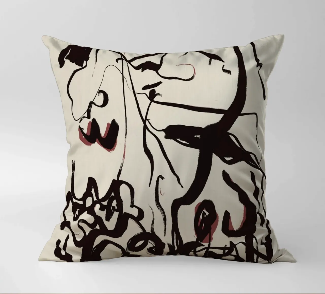 Tinte unbetitelt Kissen von Little Dean