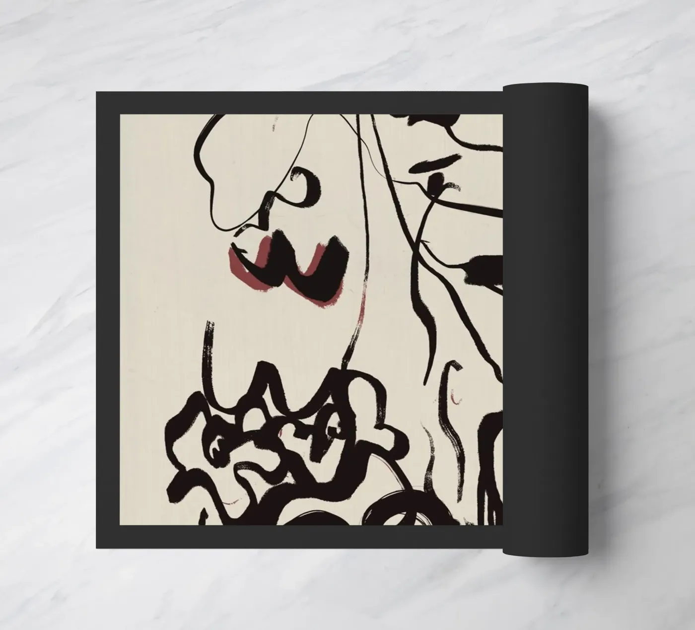 Ink untitled doormat by Little Dean