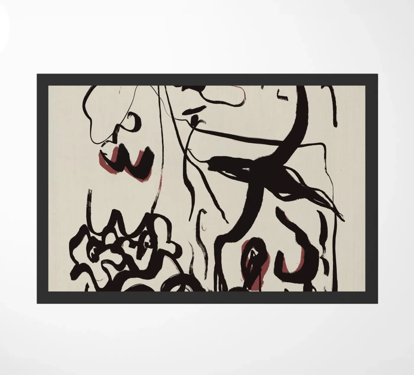 Ink untitled doormat by Little Dean