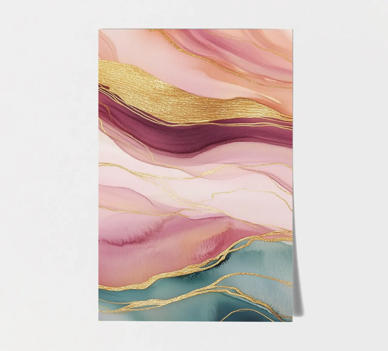 Golden Dynamic Waves sticker sheet by Carinaprint