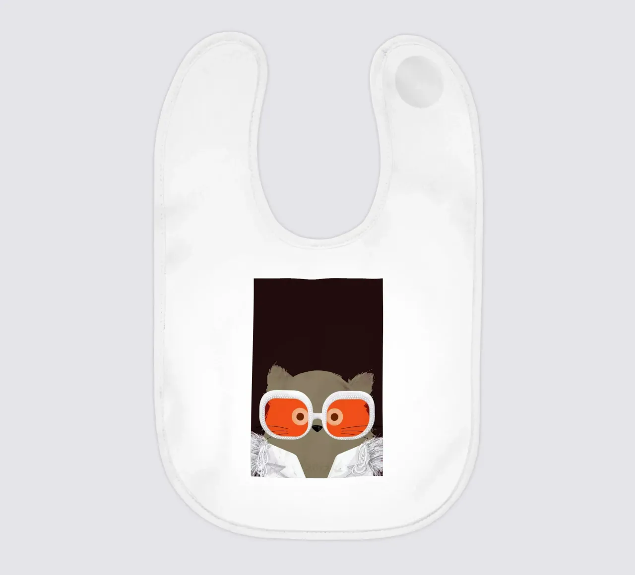 Cat Elton baby bib by Doozal