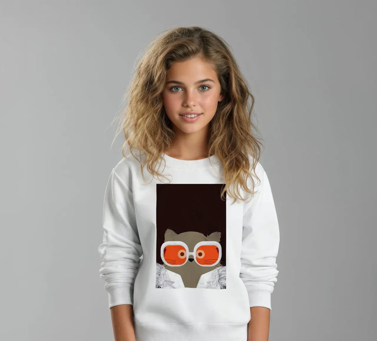 Cat Elton kids sweatshirt by Doozal