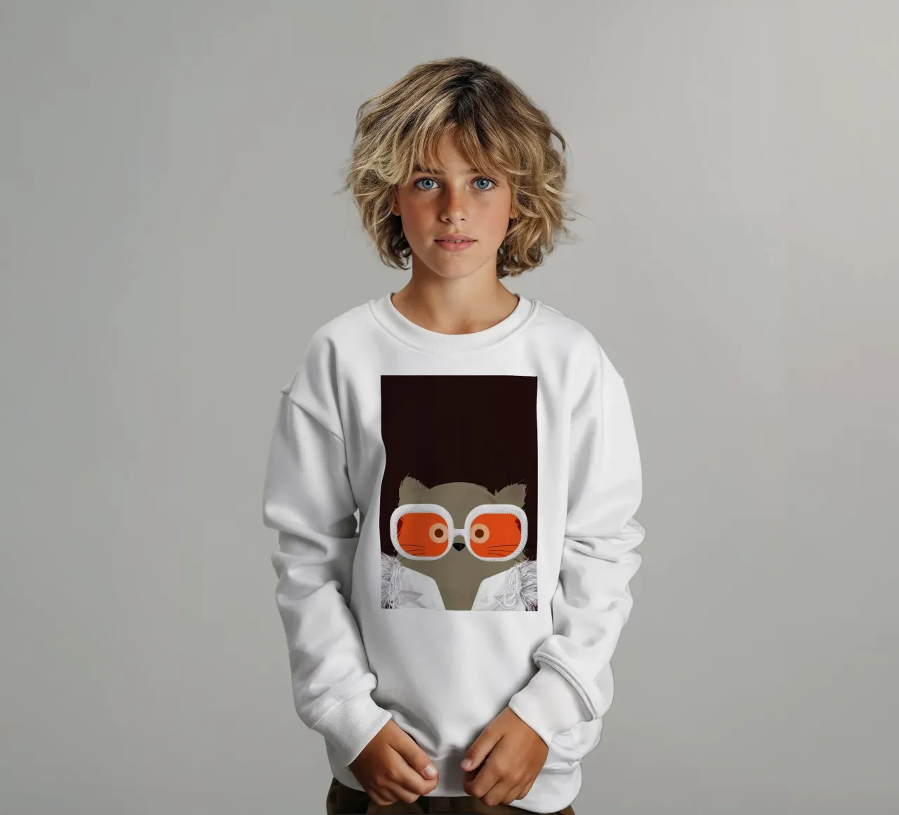 Cat Elton kids sweatshirt by Doozal