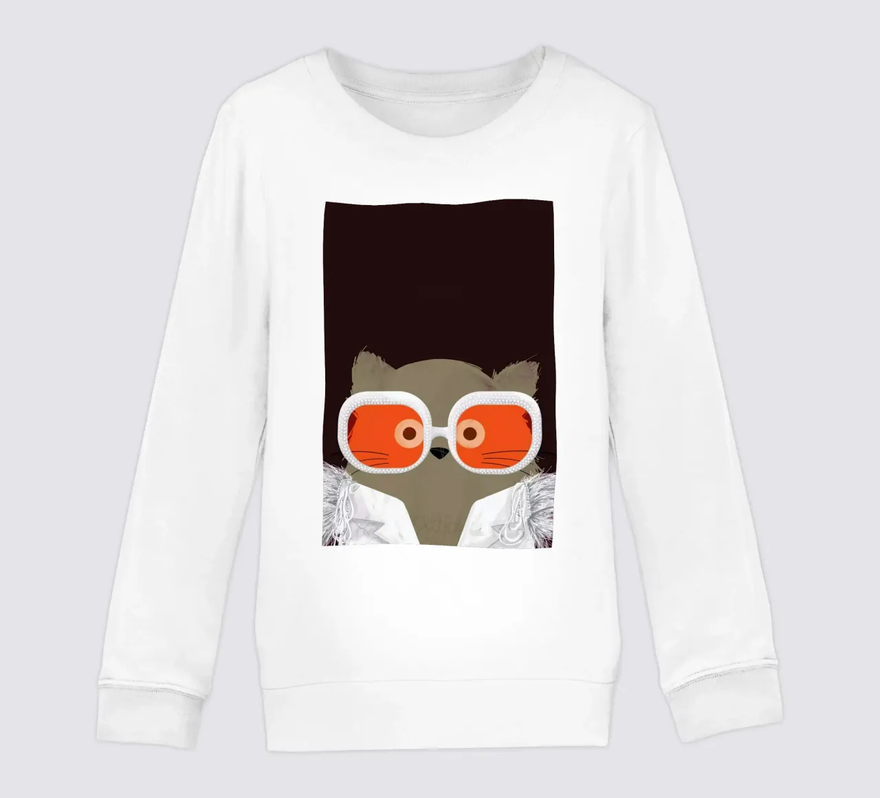 Cat Elton kids sweatshirt by Doozal