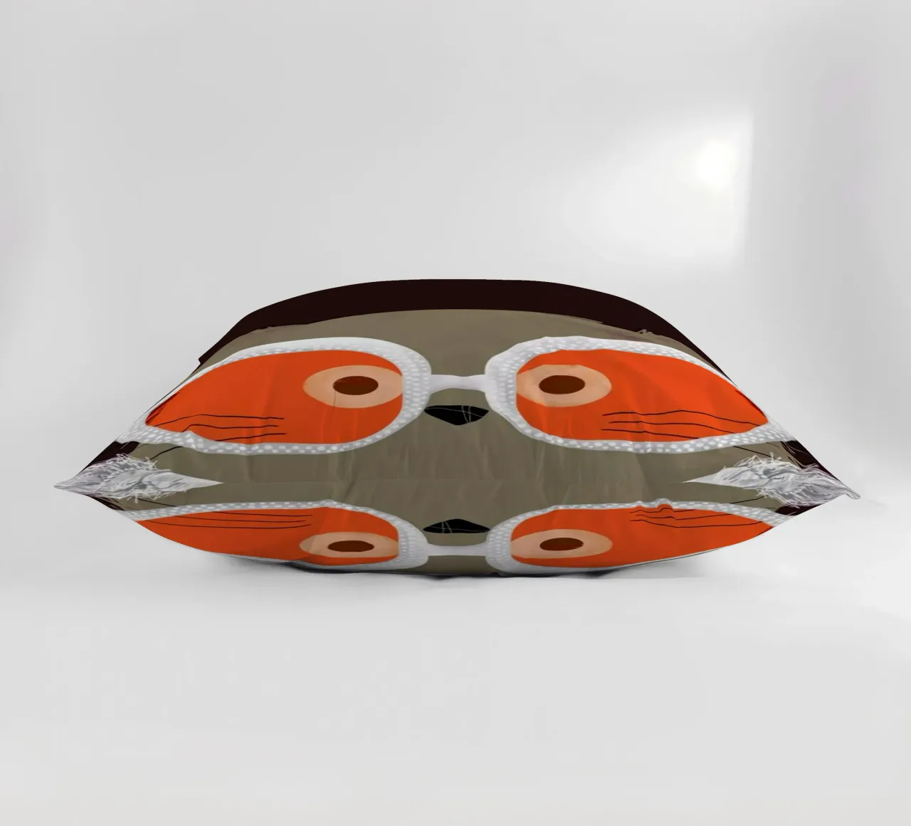 Cat Elton decorative cushion by Doozal