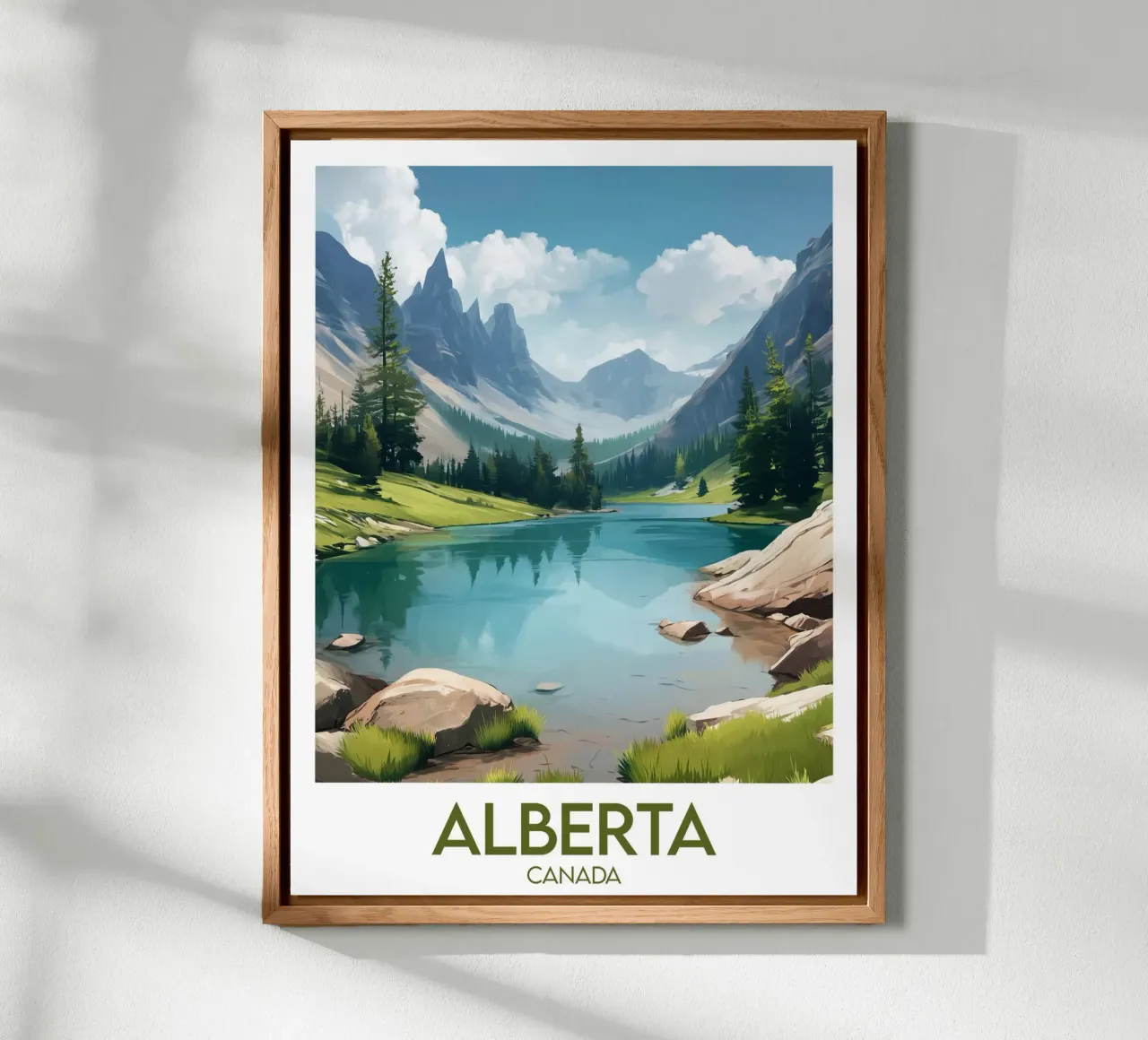 Affiche Alberta alluminio dibond da Frame the World