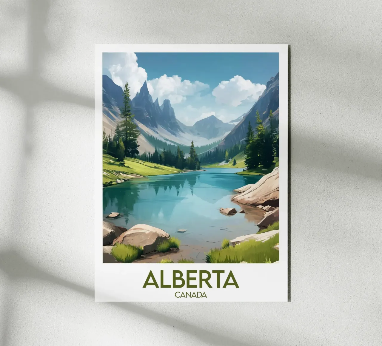Affiche Alberta alluminio dibond da Frame the World