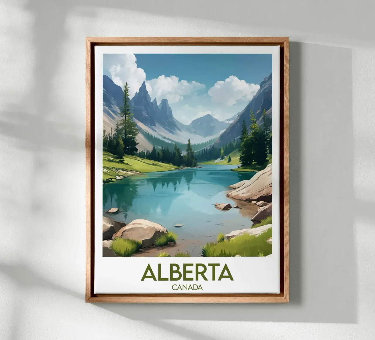 Affiche Alberta tela con Cornice a cassetta da Frame the World