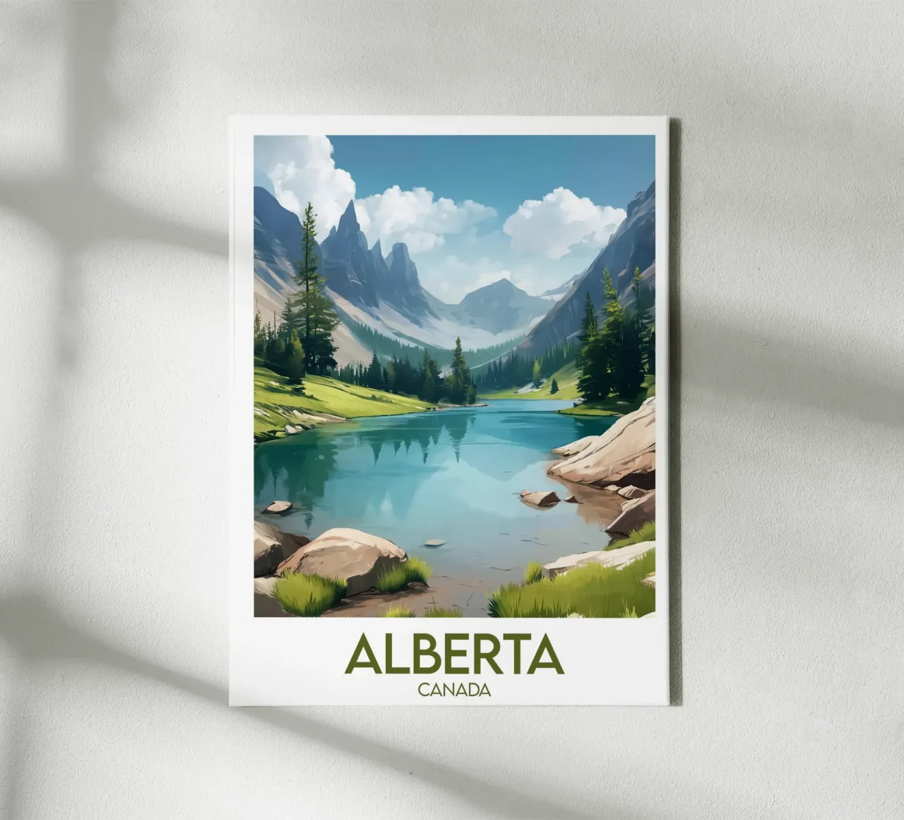Affiche Alberta tela con Cornice a cassetta da Frame the World
