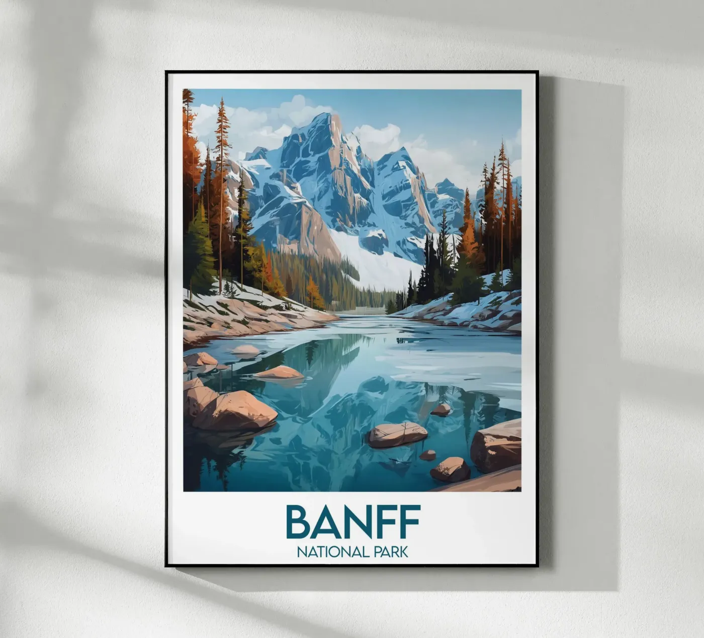 Affiche Banff Canada plexiglass da Frame the World