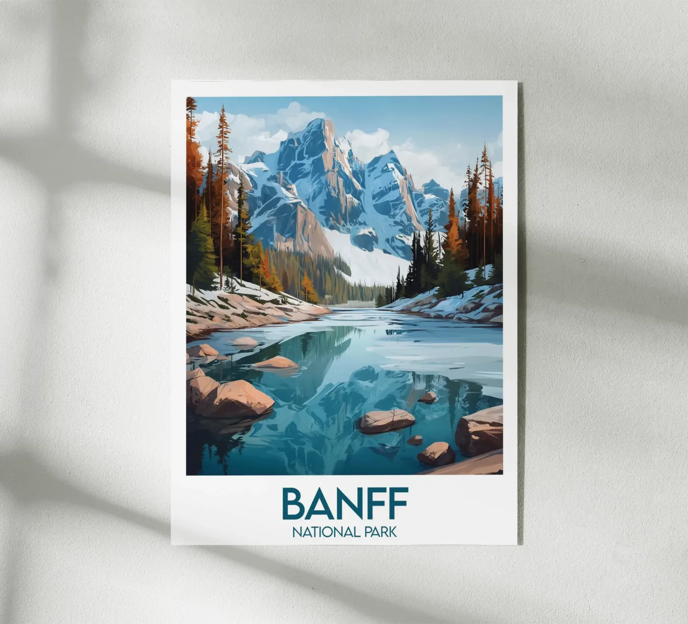Affiche Banff Canada plexiglass da Frame the World