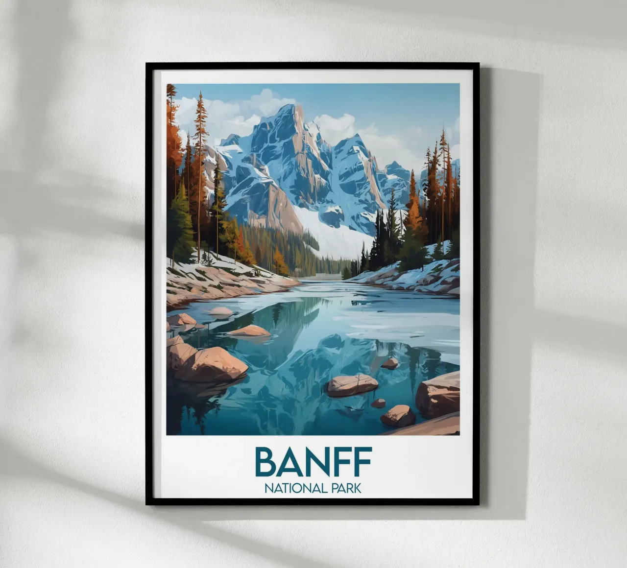 Affiche Banff poster con telaio in legno da Frame the World