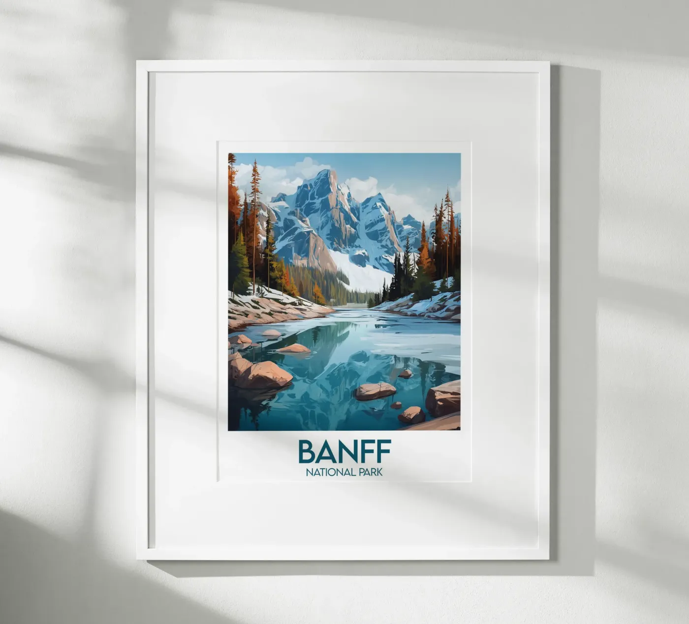 Affiche Banff Canada poster da Frame the World