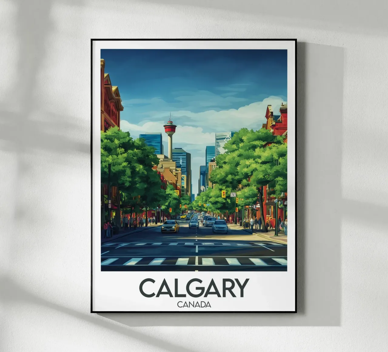 Affiche Calgary plexiglass da Frame the World