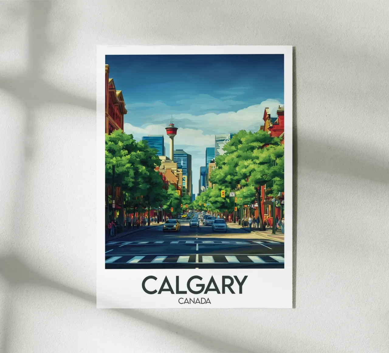 Affiche Calgary plexiglass da Frame the World