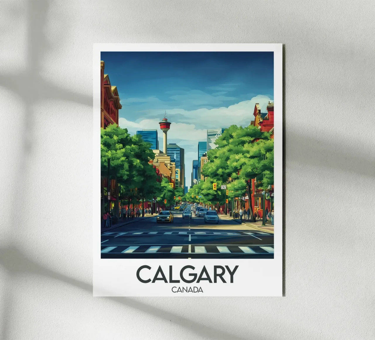 Affiche Calgary alluminio dibond da Frame the World