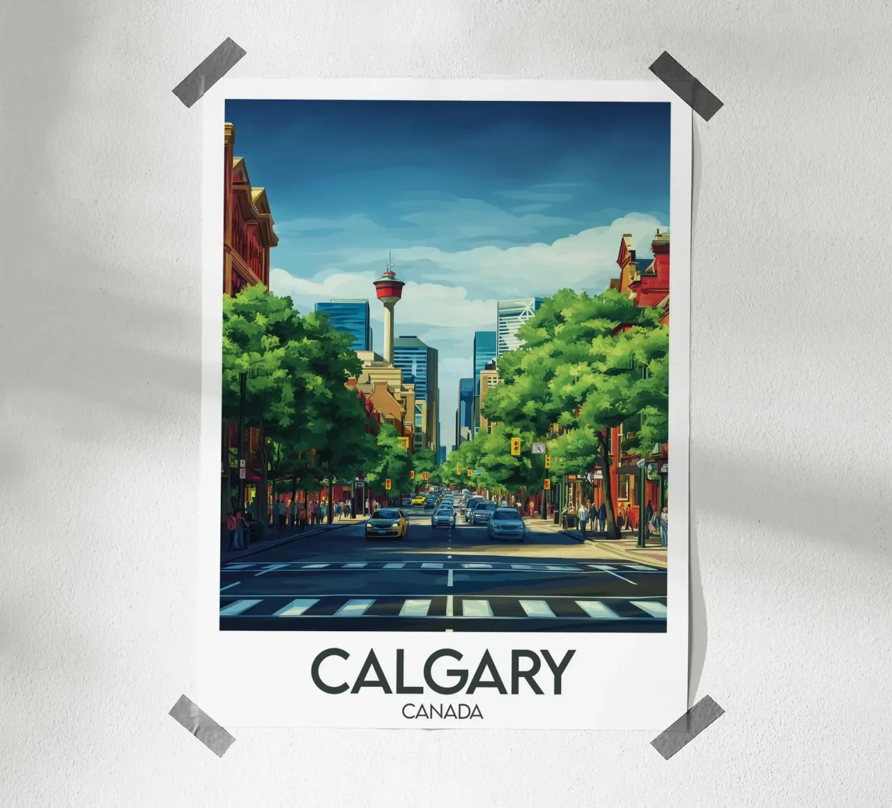 Affiche Calgary carta hahnemühle da Frame the World