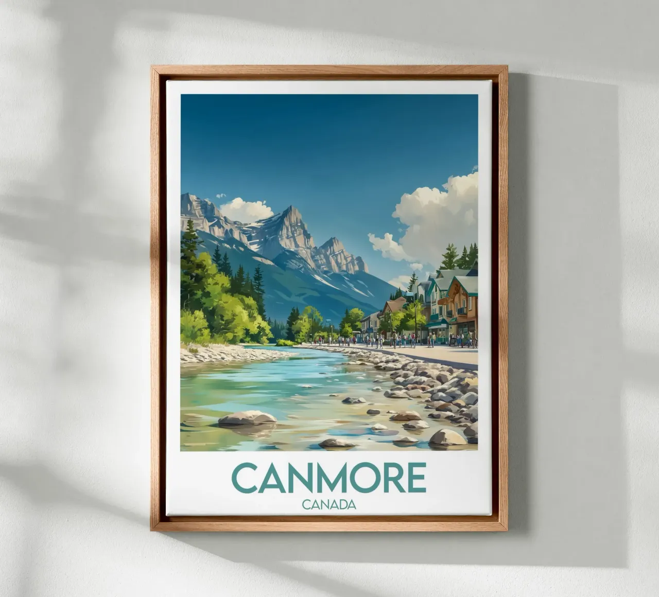 Affiche Canmore tela con Cornice a cassetta da Frame the World