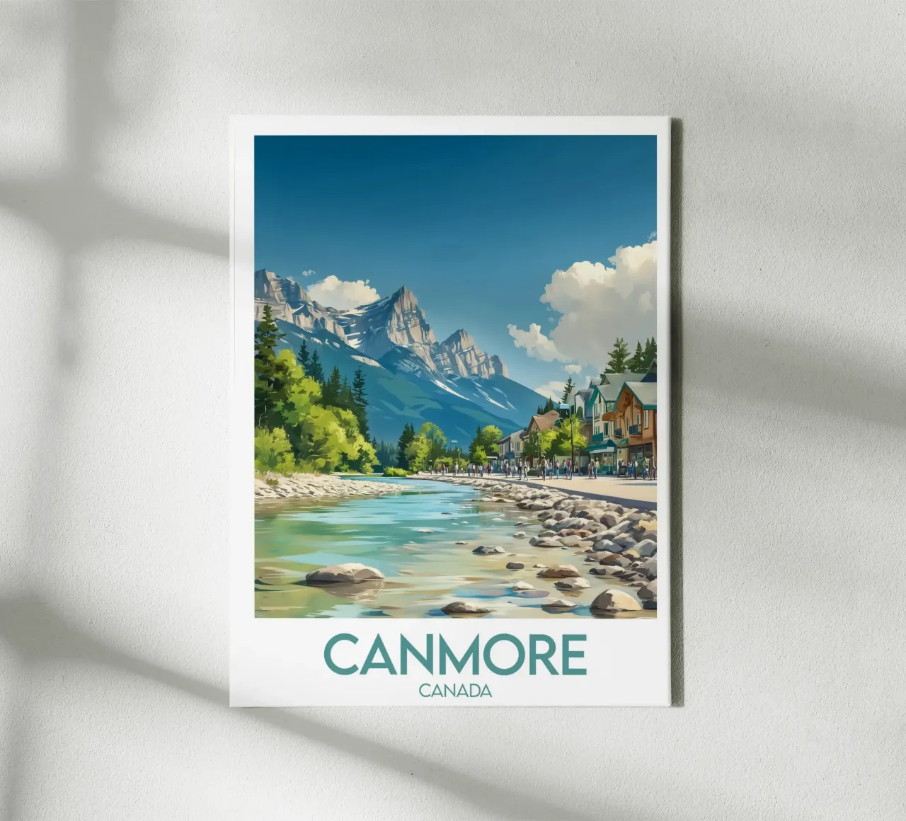 Affiche Canmore tela con Cornice a cassetta da Frame the World
