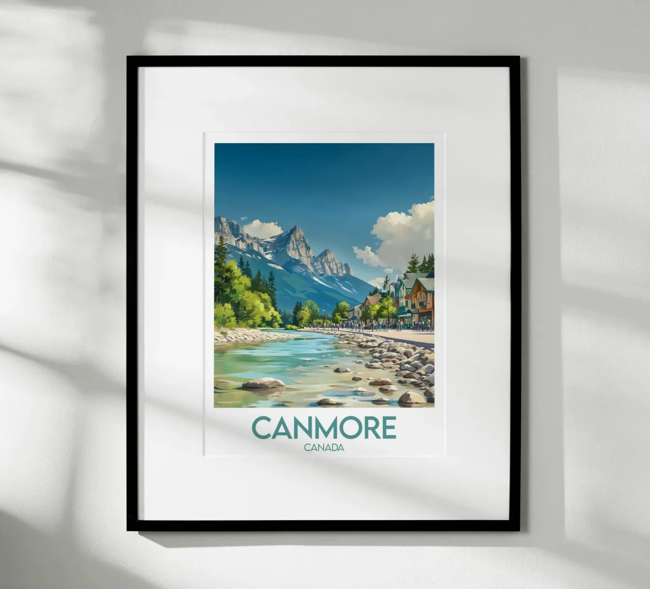 Affiche Canmore poster con telaio in alluminio da Frame the World