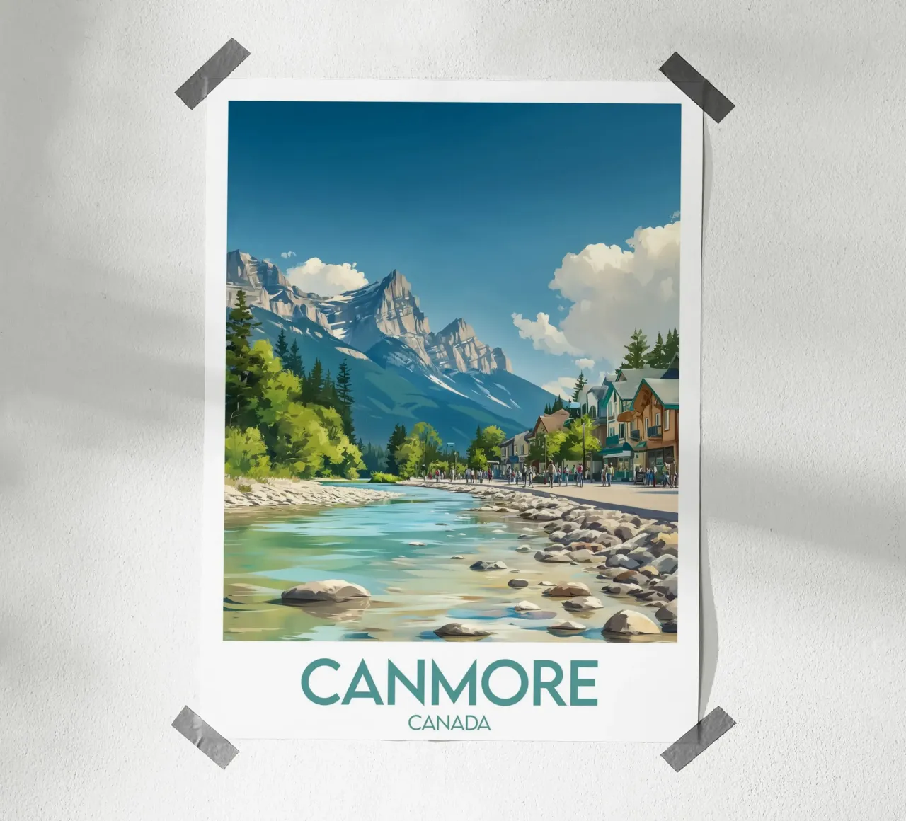 Affiche Canmore poster con telaio in alluminio da Frame the World