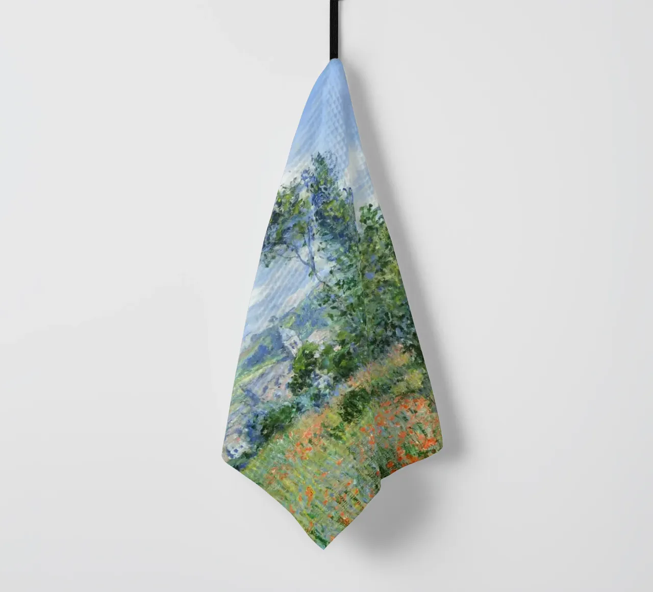 Vue de Vétheuil (1880) par Claude Monet torchon de Monet Art Prints