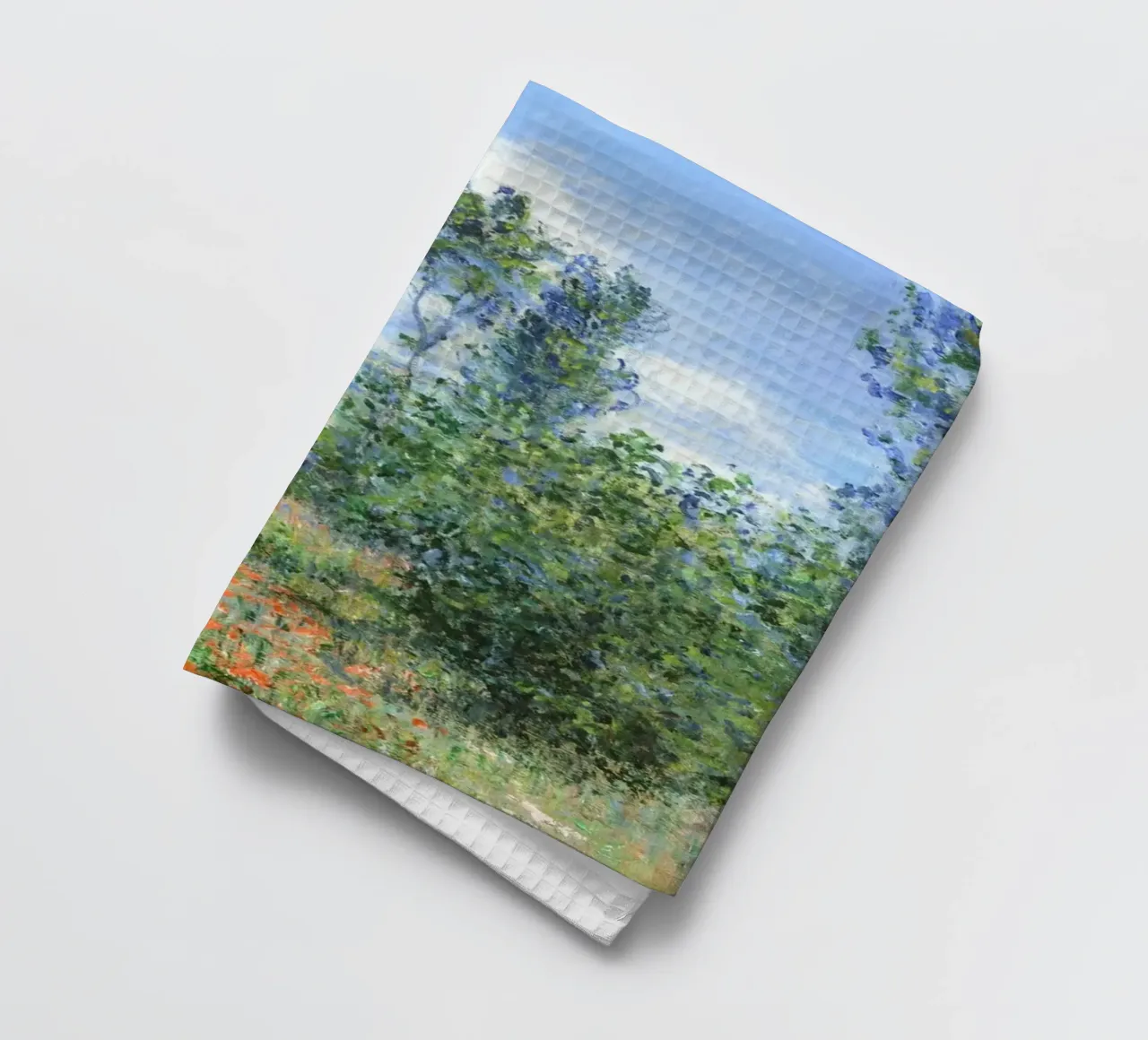 Vue de Vétheuil (1880) par Claude Monet torchon de Monet Art Prints